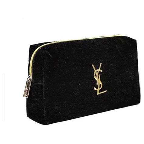 ysl makeup bag black